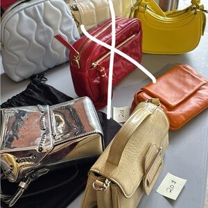 Stylish Red Leather Crossbody Bag